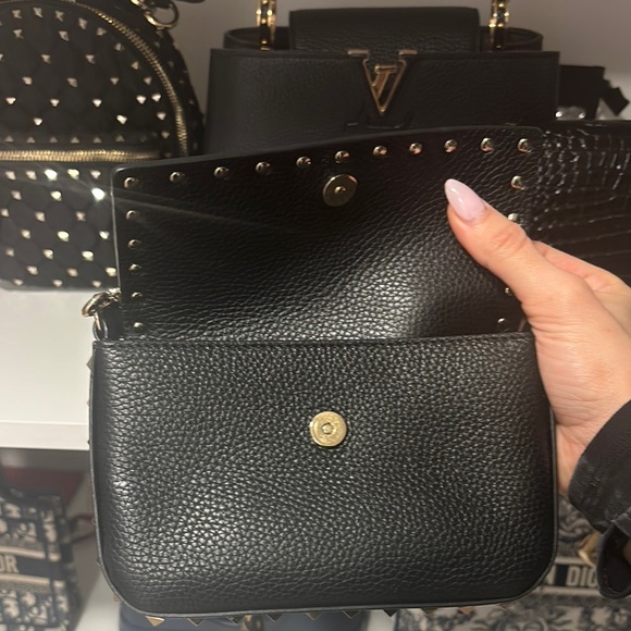 Valentino Garavani Black Mini Bag with Gold-Toned Studs - Picture 2 of 5